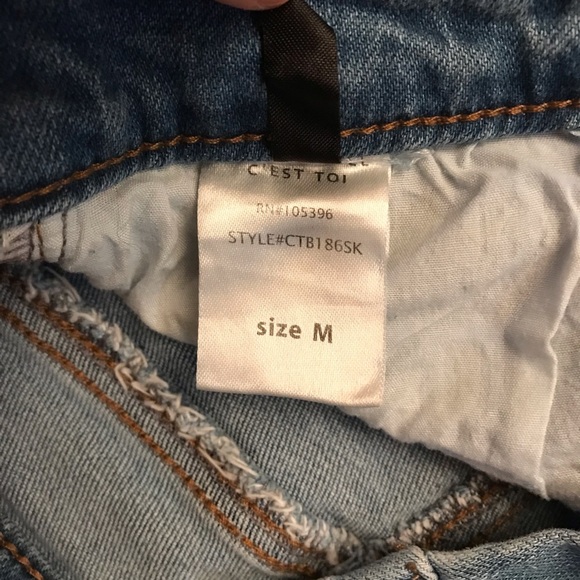 Black Label C’est Toi Distressed Demin Skirt - Picture 15 of 16